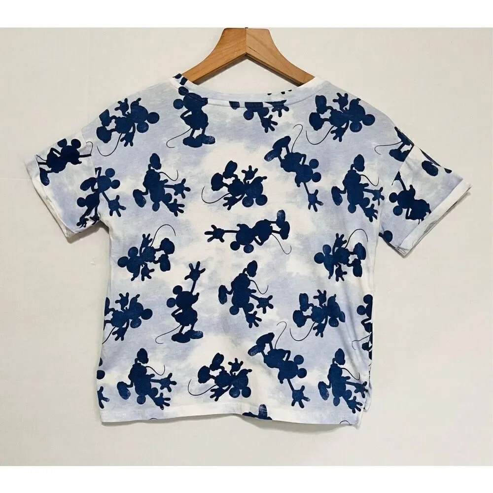 Gap Kids Disney Blue Shadow Mickey Tee Size XL   GUC